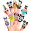 Ginsey Disney Mickey & Friends 10 Piece Finger Puppet - Party Favors, Educational, Bath Toys, Story Time, Beach Toys, Playtime