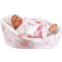 Ann Lauren Dolls 15.2 Inch Baby Doll in Pink Moon and Stars Bassinet