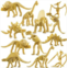 Bedwina Dinosaur Fossil Skeleton - (Pack of 24) 3.7 Inch Assorted Plastic Dino Figure Bones for Kids Science Dig Kit, Digging Sandbox Bins Play Toys, Party Favors, Birthday Decorat