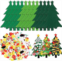 Tatuo DIY Felt Christmas Tree and Ornaments Felt Kids Party Favors Stickers for Kids Home Door Wall Hanging Christmas Tree Craft Decorations (24)