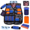 KKONES Kids Tactical Vest Kit for Nerf Guns Series with Refill Darts,Dart Pouch, Reload Clips, Tactical Mask, Wrist Band and Protective Glasses, Toys for 8 9 10 11 12 Year Boys