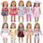 AugFrog 10 Sets of 18 Inch American Doll Clothes, Including 10 of Doll Clothing Dress Outfits for American Dolls, Newborn Dolls, Childrens Gifts, Birthday Gifts
