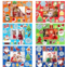 Queekay 24 Packs Christmas Crafts for Kids Holiday Picture Frame DIY Craft Kits with 330 Stickers Gingerbread Santa Reindeer Snow Stickers Xmas Art Favor for Children Home Classroom Party