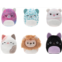 Squishville by Original Squishmallows Purr-FECT Squad Plush - Six 2-Inch Squishmallows Including Eloise, Karina, Ramon, Pooja, and Toni - Toys for Kids
