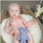 SERENDOLL 22.5 inch Realistic Full Silicone Baby Doll,Lifelike Reborn Baby Dolls, Toy, and Collectible.Bald Girl 005