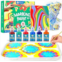 Jar Melo Water Marbling Paint Kit, 6 Colors, Arts and Crafts for Kids Age 3+, Non-Toxic Creative Arts Kits for Girls Boys Gift