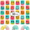 AZEN 32 Pcs Mini Spring Party Favors for Kids 3-5 4-8, Goodie Bags Stuffers for Birthday Party, Classroom Prizes Kids Prizes, Small Bulk Toys Gifts (4 Smile)