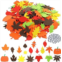 Tenare 872 Pieces Foam Fall Adhesive Leaf Stickers and Wiggle Googly Eyes for Crafts, Halloween Leaves Pumpkin Stickers Autumn Maple Oak Leaf Cutouts Embellishments for Kids Crafts (Leave
