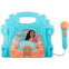 eKids Disney Moana Sing Along Boom box Speaker with Microphone For Fans of Moana Toys, Kids Karaoke Machine with Built in Music and Flashing Lights