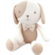 JOHN N TREE Organic Super Soft Organic Cotton Baby First Friend, Attachment Doll for Baby, Pillow Buddy, Plush Animal Toys, Stuffed Animal Puppy, Honey Bow Tie Puppy