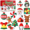ZOIIWA 16 Sets Merry Christmas DIY Stuffed Craft Kit Christmas Sewing Kit Xmas Tree DIY Sewing Set for Beginners Snowman Educational Gift Set for Boys and Girls Xmas Felt Ornaments Decora