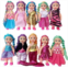 JING SHOW BUSSINESS 10 Sets Doll Clothes for 4 inch Mini Doll ，Include 10 Pieces Girl Mini Dolls, 10 Sets Handmade Doll Clothes and 10 Pairs of Doll Shoes
