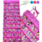 HOME4 LOL Toys Hanging Over The Door Storage Organizer Carrying Travel, 40 Clear View Pockets, Roll Up, for Small Dolls, Cars, Jewelry, Hair Accessories, Arts & Crafts, Bead, Sewin