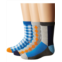 Jefferies Socks Gingham/Color Block/Argyle Crew Socks 3-Pair Pack (Toddler/Little Kid/Big Kid)