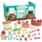 Lil Woodzeez - Toy Figures Playset - General Store Playhouse - Stackable - Mini Furniture & Play Food - Storybook & posable figures Included - 3 Years +