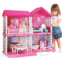 TEMI Dream Dollhouse Girls Pretend Toys - Doll Figure with Furniture, Accessories, Stairs, Pets and Dolls, DIY Cottage Pretend Play Doll House, for Toddlers, Boys & Girls(4 Rooms)