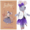 LEVLOVS Mouse in a Box, Baby Nursery, Handmade Linen Stuffed Animal Dolls, Handmade Linen Mouse Doll, Minimalist Modern Nursery Decor, Kids Friendly Gift