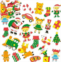 Baker Ross EF957 Santas Workshop Stickers - Pack of 100, Self Adhesives, Perfect for Children to Decorate Collages and Crafts, Ideal for Schools, Craft Groups, Party Crafting, Home