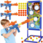 KKONES Shooting Game Toy for Boys - 2 Player Toy Foam Blaster Air Guns, 24 Foam Bullet Balls Popper & Standing Shooting Target, Birthday Gifts for Age 3 4 5 6 7 8 9 10-12 Years Old