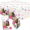 Unique Barbie Party Decorations - Rectangular Plastic Table Cover (Pack of 1) and Sticker