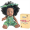 Nice2you 12in Black Baby Dolls for Girl, African American Black Doll for 1-3 Years Old, 12 Realistic Baby Doll for Toddler 1 2 3 4 5, Curly Hair, Fashion Outfit Small Baby Doll T