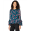 CeCe Long Sleeve Floral Moment Blouse w/ Ruffle Cuff