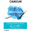 CANSON Graduate Watercolour 250gsm A4 Paper, Cold Pressed, Pad Glued Short Side, 20 Natural White Sheets, Ideal for Student Artists