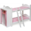 Badger Basket Toy Doll Bunk Bed with Clothing Armoire and Hangers for 22 inch Dolls - White/Pink