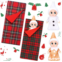 Skylety 2 Pieces Christmas Elf Dolls Boy and Girl Mini Baby Twins Elves and 2 Pieces Christmas Elf Doll Sleeping Bags Red Plaid Sleeping Bag for Elf Doll Xmas Decorations (Lovely)