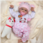 DAYOFF KIDS Reborn Baby Dolls, 18 Inches Realistic Baby Doll That Look Real，Christmas/Birthday Baby Dolls Gift for Kids Age 3+ (Lisa.M)