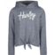 Hurley Kids Long Sleeve Tie Front Hooded Top (Big Kids)