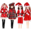 Skylety 4 Pieces Doll Christmas Coats Long Sleeve Soft Faux Fur Coats Flannel Tops Outfit Doll Winter Clothes Doll Accessories Decorations for 11.5 Inches Girls Boys Dolls