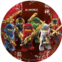 PROCOS 93455 Party Plates Lego Ninjago Size 23 cm Pack of 8 Disposable Paper Plates Childrens Birthday Party Tableware FSC