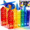 PLAYVIBE 60 PCS 3D Magnetic Blocks Tiles - Magnetic Tiles Toy Building Blocks for Kids Magna t Blocks
