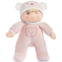 Genius Baby Toys My First Soft Plush Baby Girl Doll and Lovey Toy with Rattle in Pink Sleeper