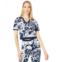 WAYF Short Sleeve Cropped Polo Shirt