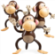 Bedwina Large Inflatable Monkey (Pack of 3) 27-Inch Monkeys for Baby Shower, Safari, Jungle Themed Birthdays, Blow Up Animal Party Favors and Decorations for Kids and Toddlers