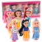 Liberty Imports Little Royal Princess Toddler Dolls with Dresses, Girls Imaginative Pretend Play Small Dolls Party Favors Collection (6 Pack)