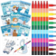 Funrous 24 Pcs Winter Animal Coloring Books Bulk with 24 Stackable Crayons Polar Bear Snowman Glacier Drawing Books DIY Art Activity Booklets for Kids Birthday Party Favors Christm