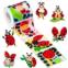 Cartoon Ladybug DIY Sticker Roll - Haooryx 300pcs Make Your Own Ladybug Scene Sticker Roll Make A Ladybeetle Face Decals Mix and Match DIY Cute Ladybug Stickers for Kids Birthday P