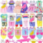 Ecore Fun 13 Pcs 5.3 Inch - 6 Inch Doll Clothes and Accessories Includes 2 Dress, 2 Outfits, 2 Swimsuits, 2 Shoes, 1 Skateboard, 2 Glasses and 2 Bags for 5.3 Inch Girl Boy Doll
