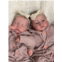 Angelbaby Lifelike Reborn Baby Twins Dolls Boy and Girl 19 inch Realistic Newborn Baby Doll Soft Silicone Awake and Sleeping Babies Handmade Cloth Body Detailed Real Baby Feel Doll