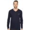 Mens Lacoste Long Sleeve Pima Jersey V-Neck T-Shirt