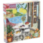 eeBoo: Piece and Love Cats in Positano 1000 Piece Square Adult Jigsaw Puzzle, Puzzle for Adults and Families, Glossy, Sturdy Pieces and Minimal Puzzle Dust
