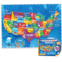 Momo & Nashi United States Puzzle for Kids - 70 Piece - USA Map Puzzle 50 States with Capitals - Childrens Jigsaw Geography Puzzles Ages 4-8, 5-7, 4-6 - Learning & Educational Toys