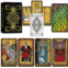 Smoostart 78 Tarot Cards with Guidebook, Classic Tarot Cards Deck for Beginners and Professional Player Future Telling Game (Gold Rimless)