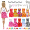 AMETUS 32 PCS Doll Clothes and Accessories, 10x Mix Party Dresses, 4X Glasses, 6X Necklaces, 2X Magic Wands, 10x Shoes for 11.5 inch Doll, Gifts for Girls
