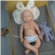 SERENDOLL 18.5 inch Realistic Full Silicone Baby Doll,Lifelike Reborn Baby Dolls, Toy, and Collectible.Bald Boy