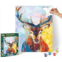 Schipper 609460737 Polygon Art Stag Paint by Numbers Board