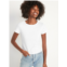 Oldnavy Fitted Short-Sleeve Cropped Rib-Knit T-Shirt